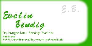 evelin bendig business card